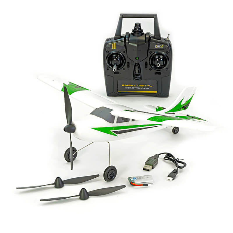 Volantex Trainstar Mini V2 3ch 400mm Brushed With Gyro Rtf Green