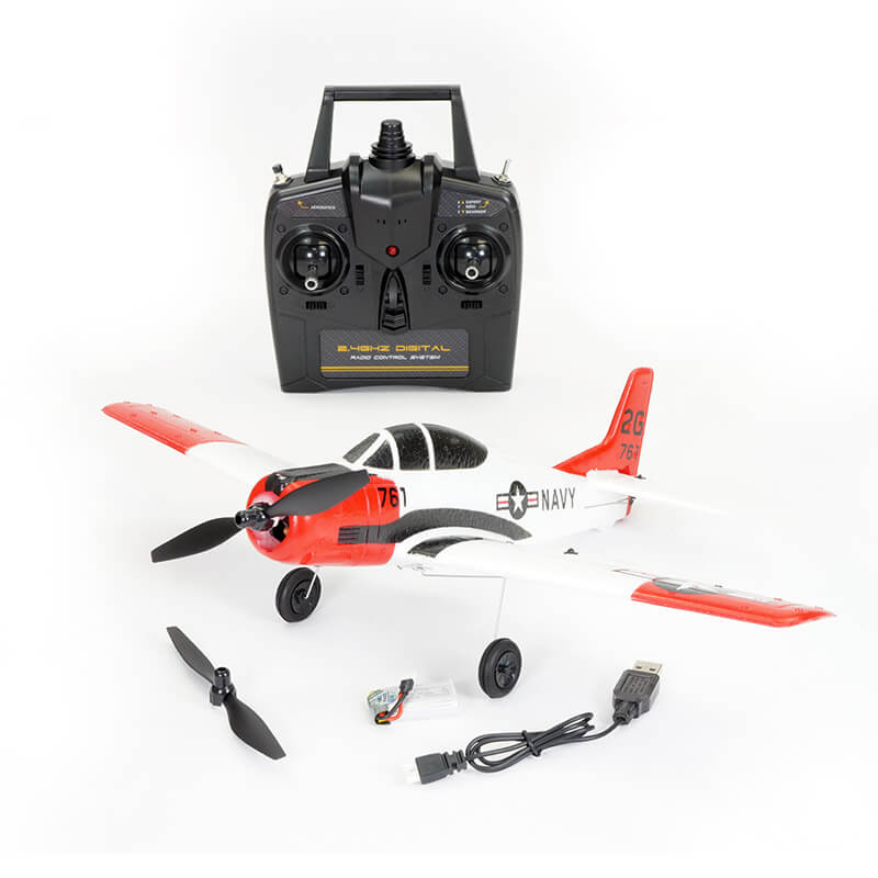 Volantex T-28 Trojan 4ch 400mm Brushed W/gyro Epp Rtf
