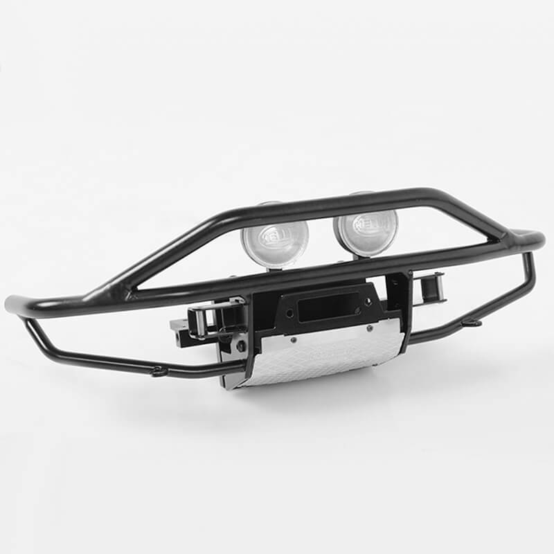 Rc4wd Rough Stuff Metal Front Bumper For Rc4wd Trail Finder 2 (hella Round Lights)