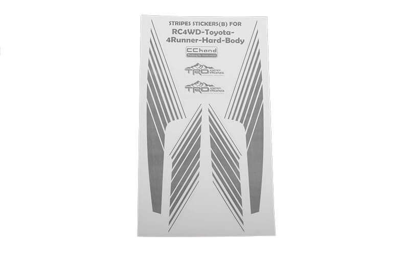 Rc4wd Boogie Body Stripes For 1985 Toyota 4runner Hard Body