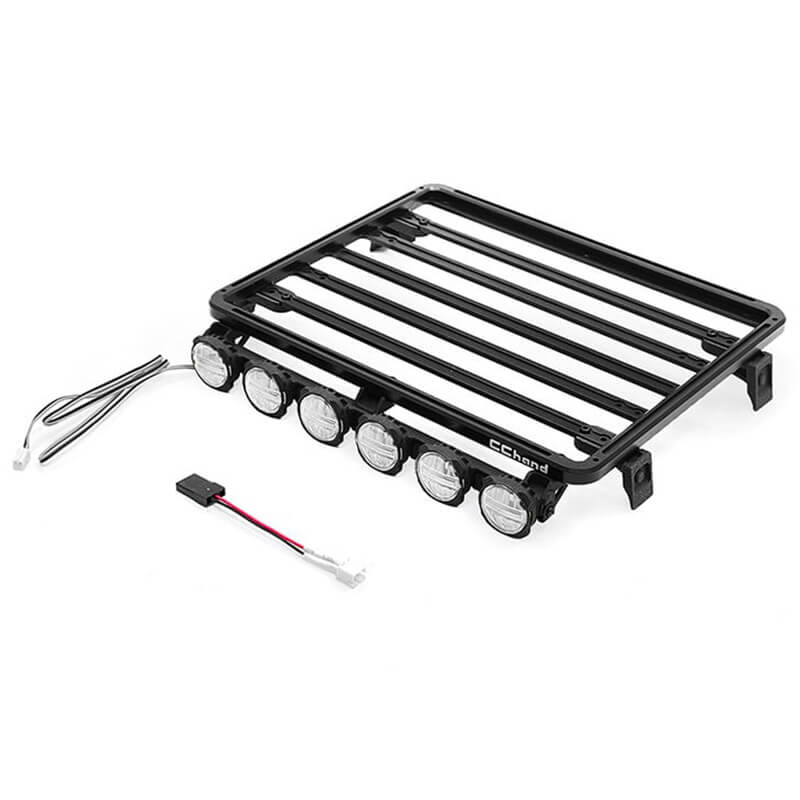 Rc4wd Spartan Roof Rack And Lights With Led For Enduro Bushido