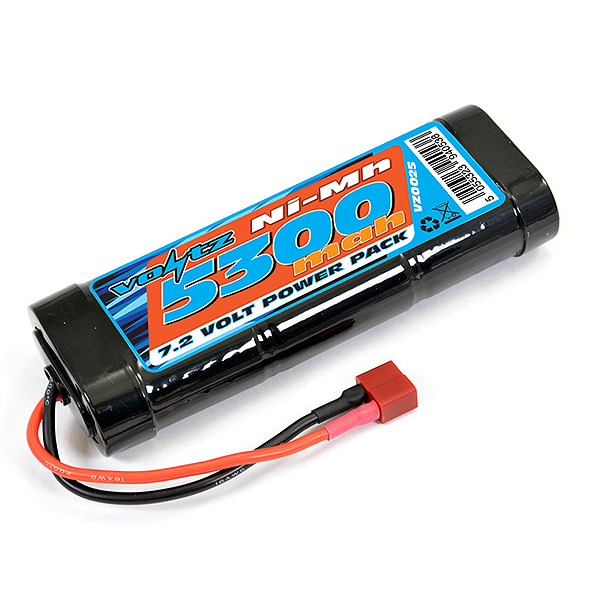 Voltz 5300mah 7.2v Nimh Stick Pack W/deans Connector