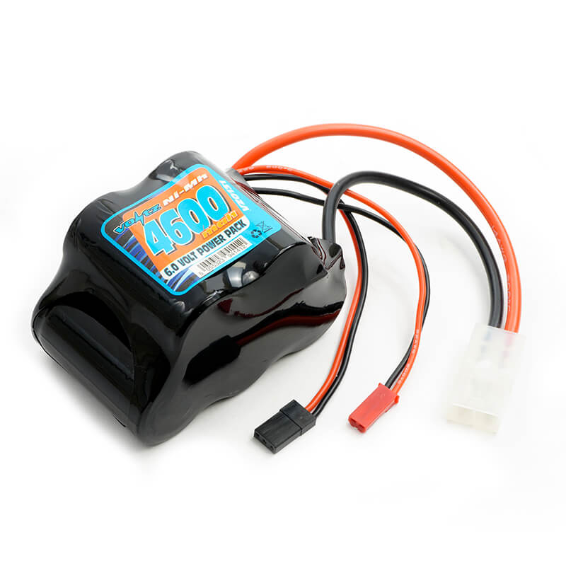 Voltz 4600mah 6.0v Nimh Rx Sub-c 1/5th Hump Battery Pack W/bec/jr Plug