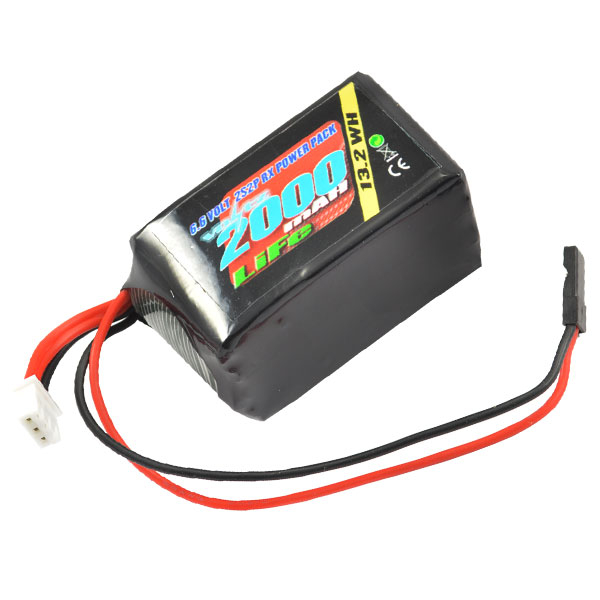 Voltz 2000mah 2s 6.6v Rx Life Hump Battery Pack