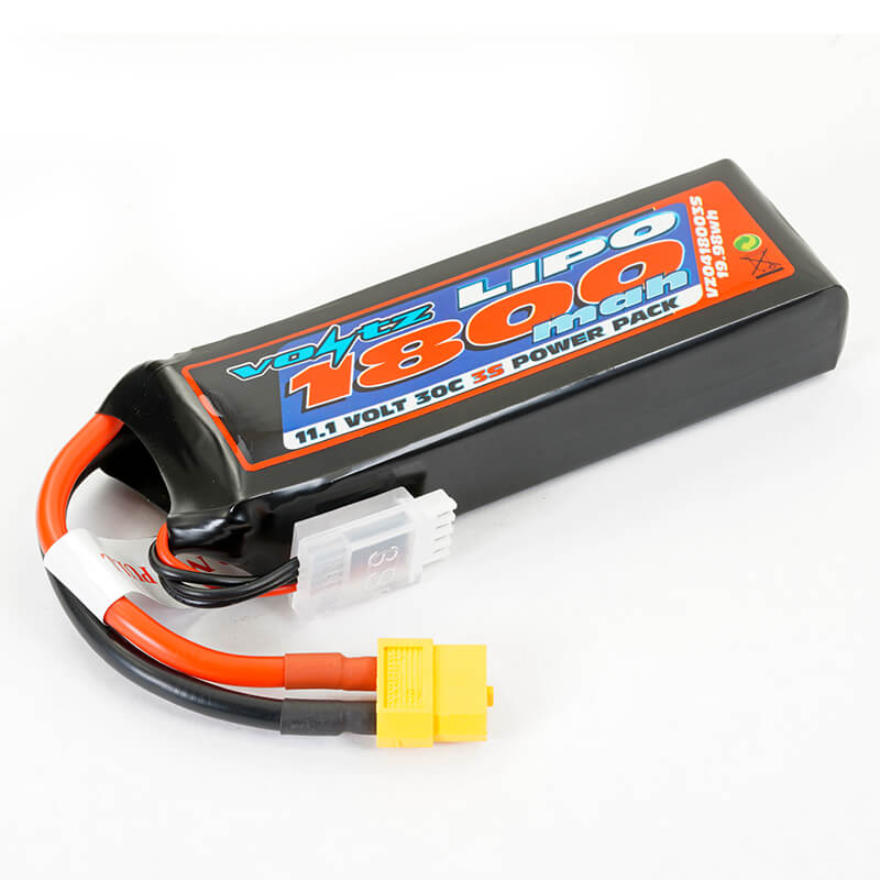 Voltz 1800mah 11.1v 30c Lipo Battery W/xt60