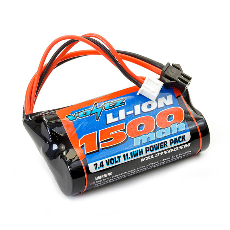 Voltz Li-ion 7.4v 1500mah Battery With Sm2.5 Connector - Polarity Option 1