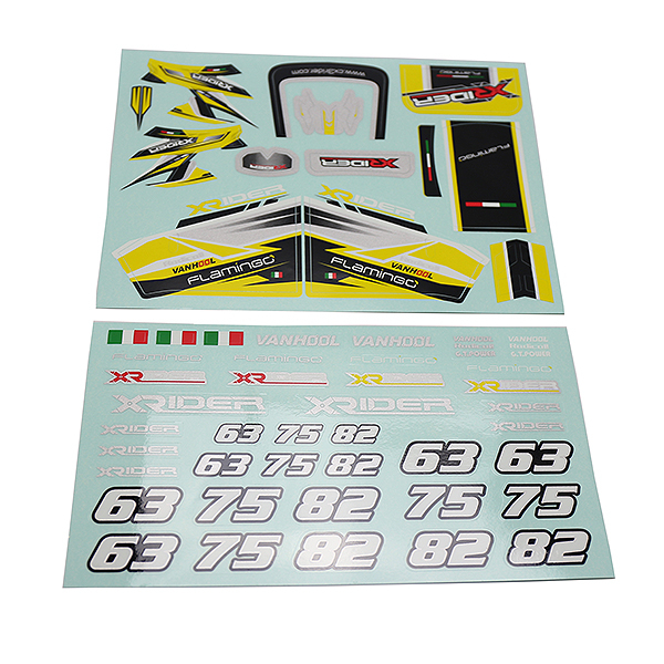 X-rider Flamingo Sticker Yellow