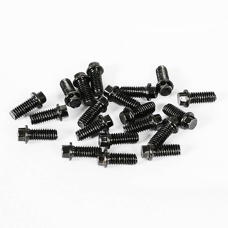 Rc4wd Miniature Scale Hex Bolts (m2.5 X 6mm) (black)
