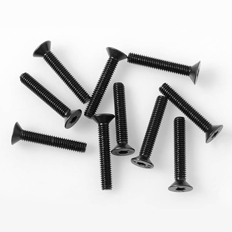 Rc4wd Steel Flat Head Socket Cap Screws M3 X 18mm (10)