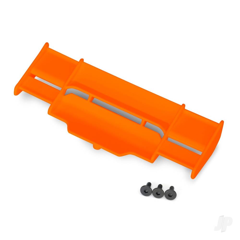 Traxxas Wing, Rustler 4X4 (Orange) / 3x8 FCS (3 pcs)