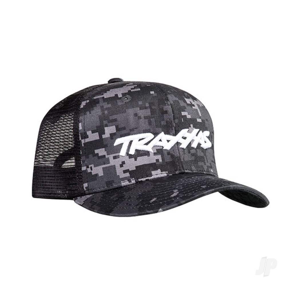 Traxxas Traxxas Logo Hat Curve Bill Black Digital Camouflage OSFA