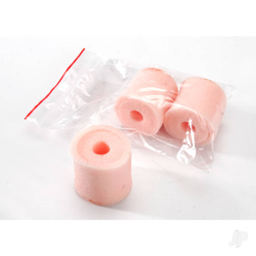 Traxxas Air filter and pre-filter inserts, foam (high-volume) (3 pcs) (pre-oiled, assembled) (TRX 2.5, 2.5R, 3.3)