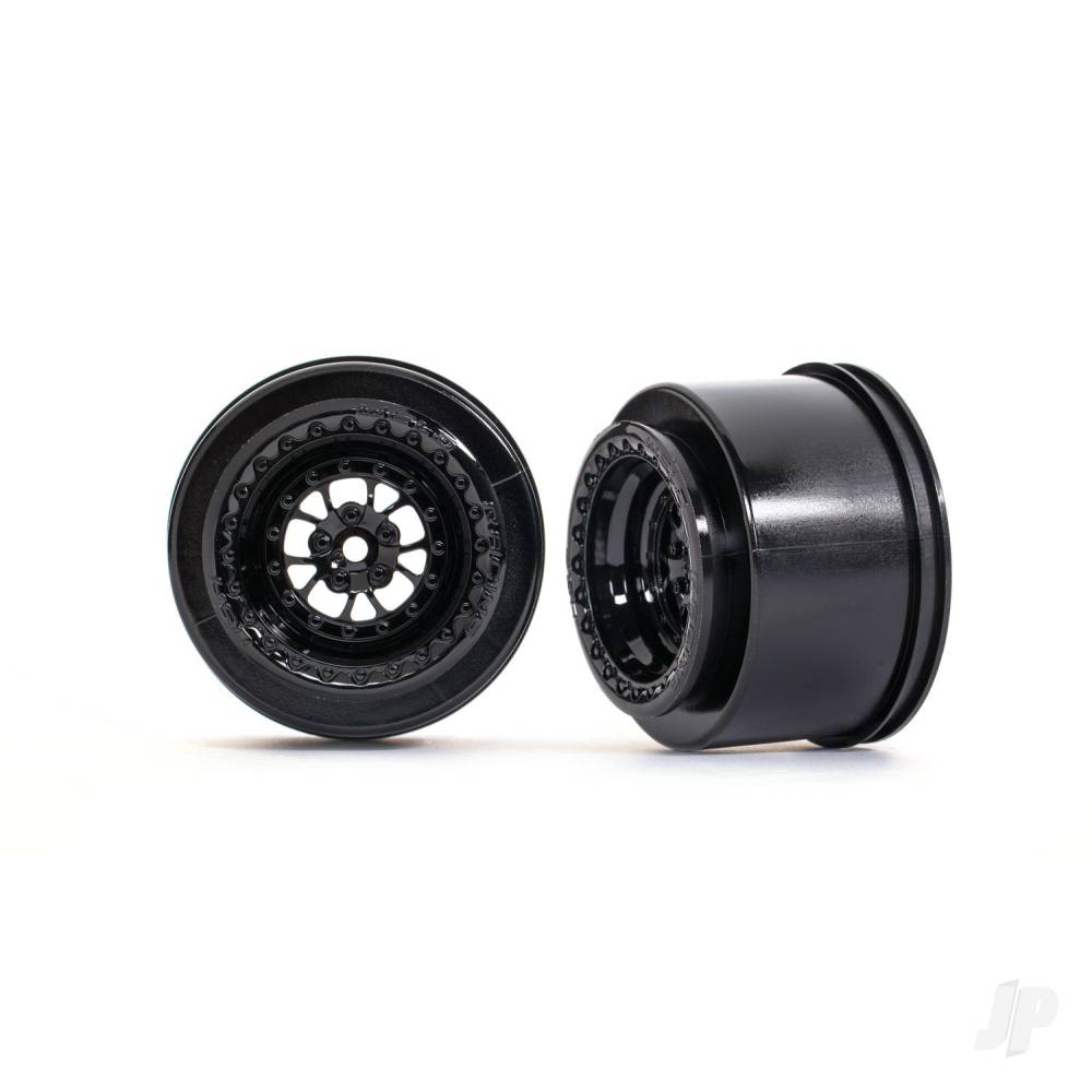 Traxxas Wheels, Weld Gloss Black (rear) (2 pcs)