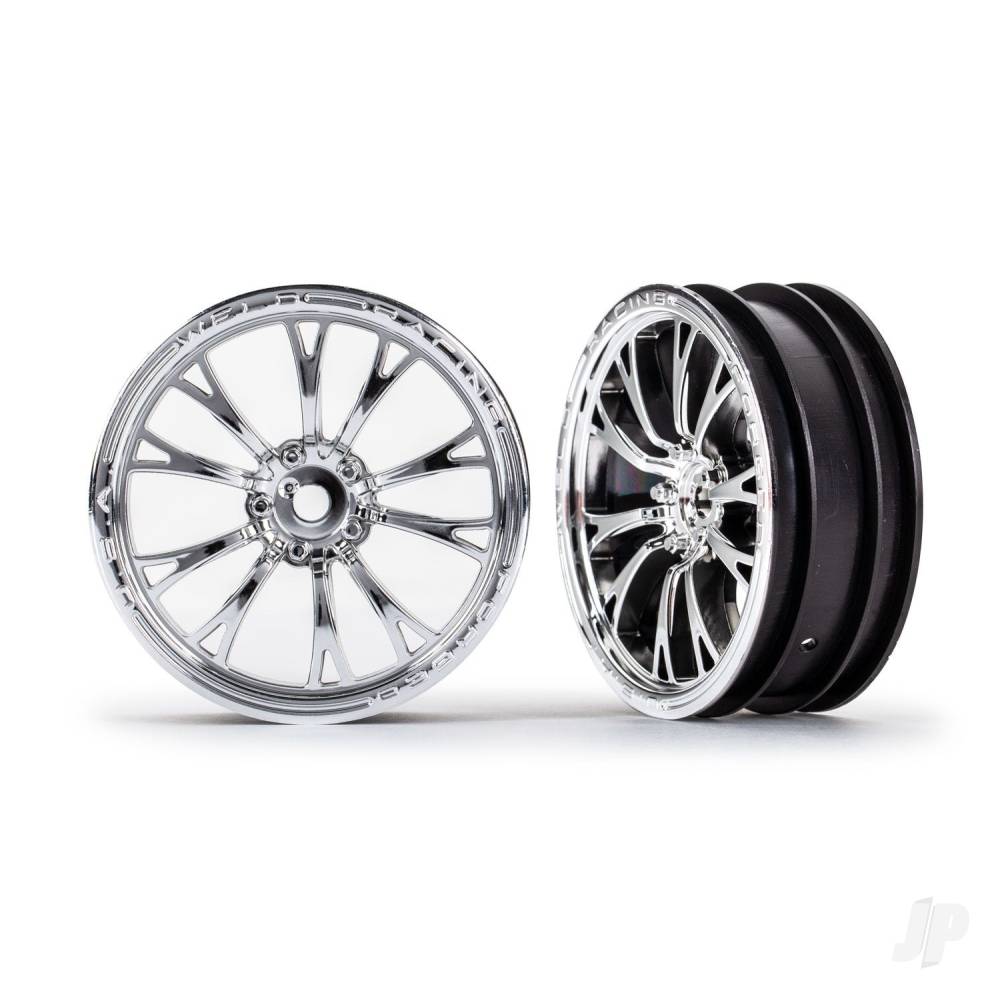 Traxxas Wheels, Weld Chrome (front) (2 pcs)