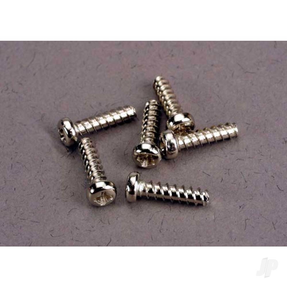 Traxxas Screws, 2.6x10mm roundhead self-tapping (6 pcs)
