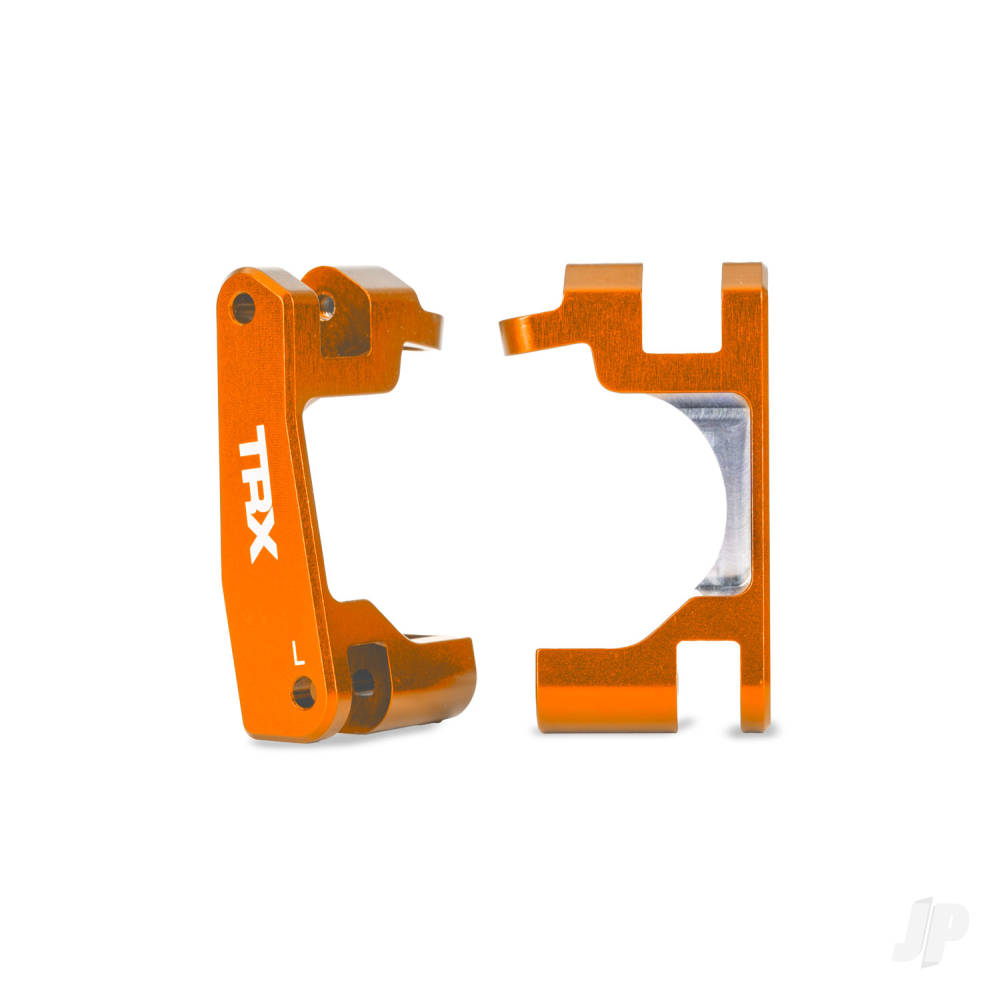 traxxas-caster-blocks-c-hubs-6061-t6-aluminium-orange-anodised-left-right-for-use-with-9080-upgrade-kit
