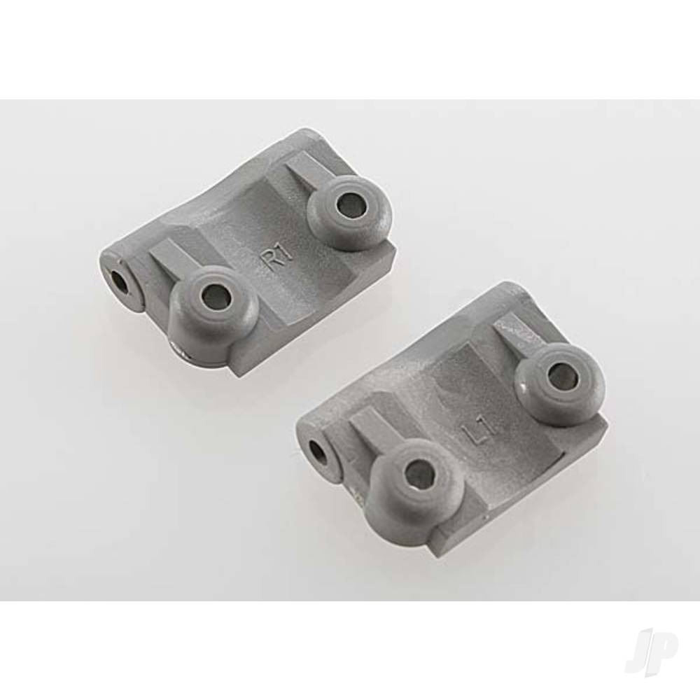 Traxxas Mounts, suspension arm (Rear) (+- 1-degree) (left & right) (Grey)
