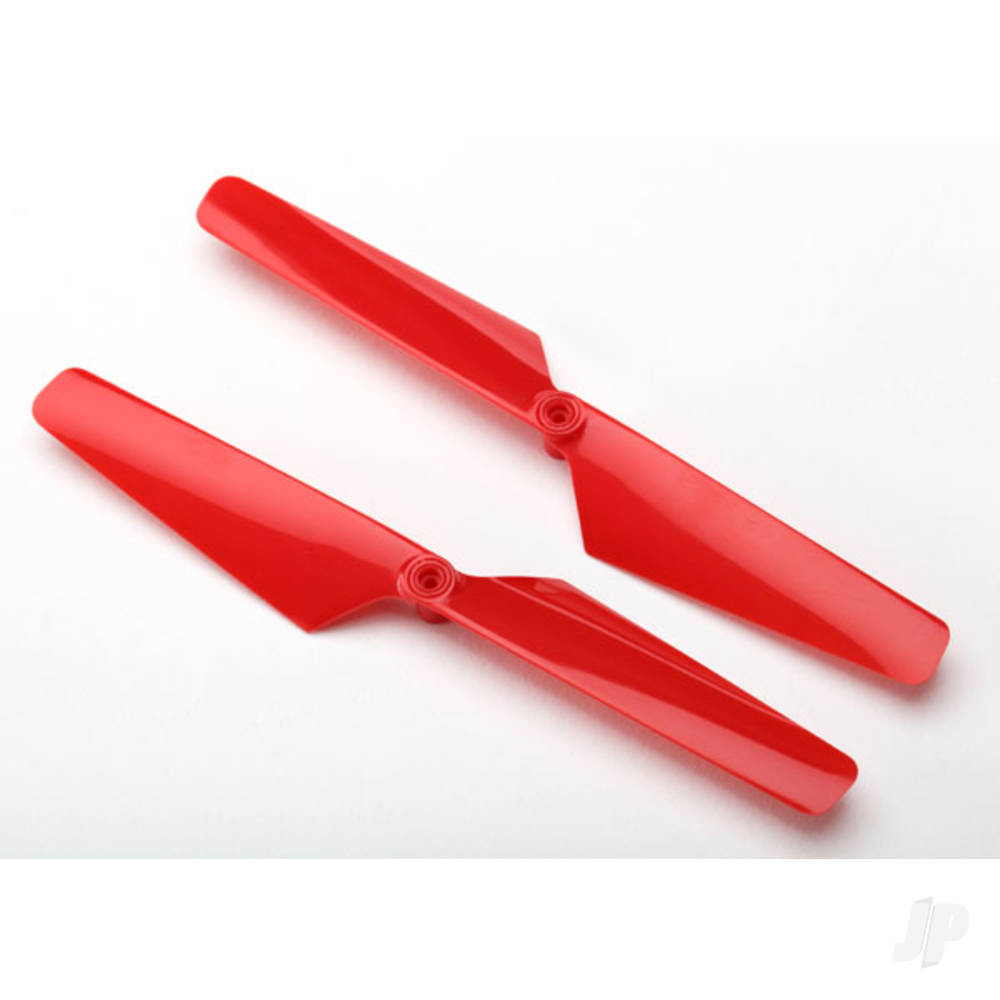 Traxxas Rotor blade Set, Red (2 pcs) / 1.6x5mm BCS (2 pcs)