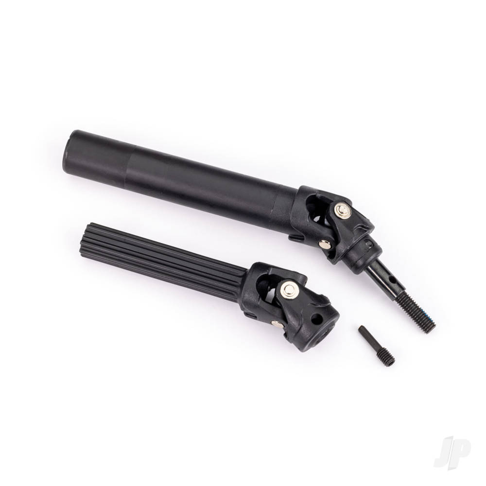 Traxxas Driveshaft assembly, front or rear, Maxx Duty (1) (left or right) (fully assembled, ready to install) / screw pin (1) (for use with #8995 WideMaxx suspension kit)