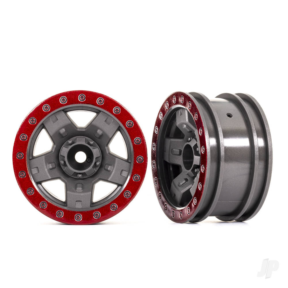 traxxas-wheels-trx-4-sport-22-grey-red-beadlock-style-2-pcs