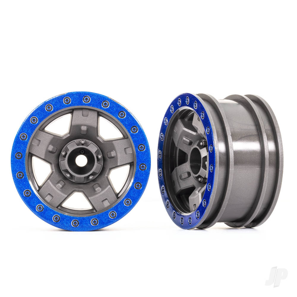 traxxas-wheels-trx-4-sport-22-grey-blue-beadlock-style-2-pcs