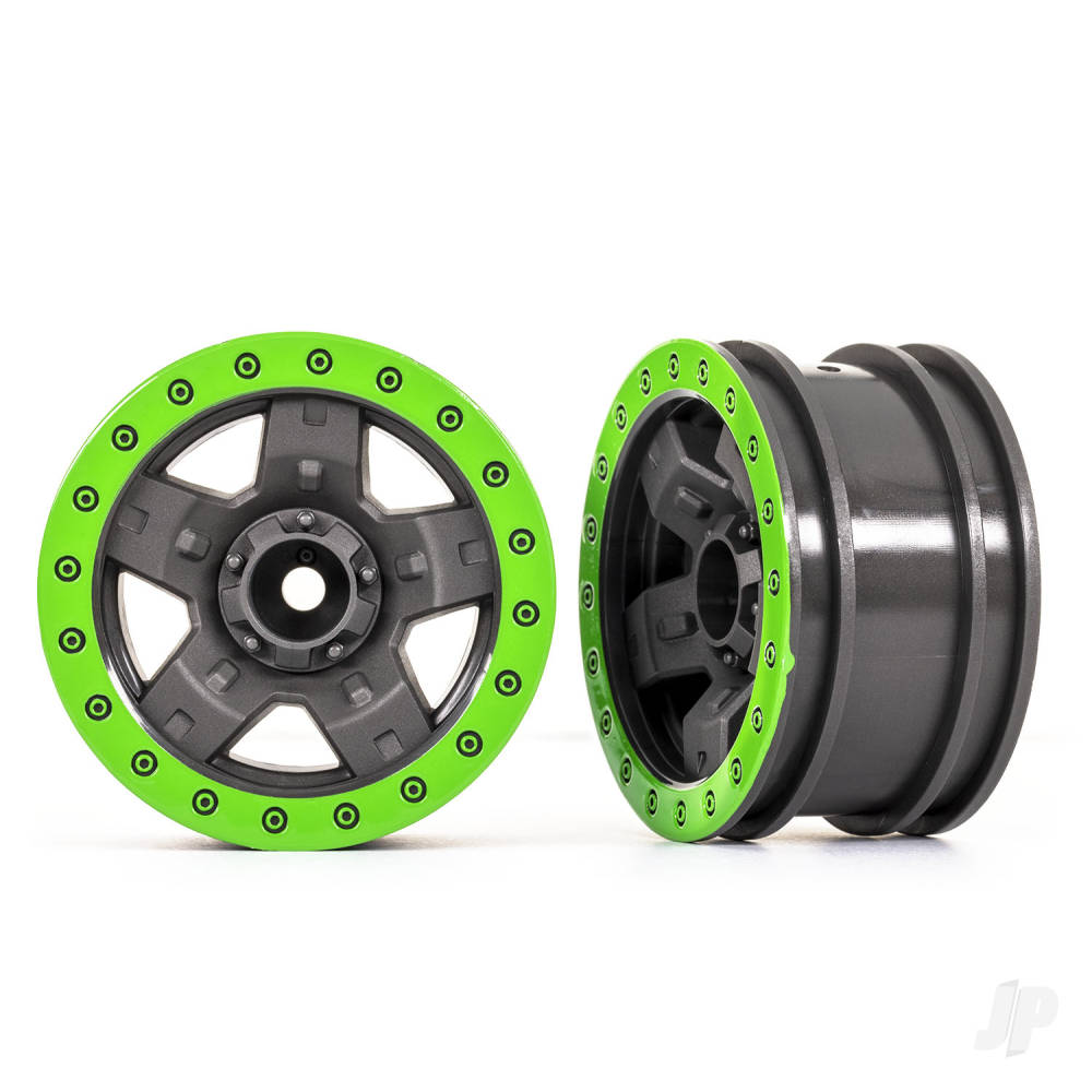 traxxas-wheels-trx-4-sport-22-grey-green-beadlock-style-2-pcs