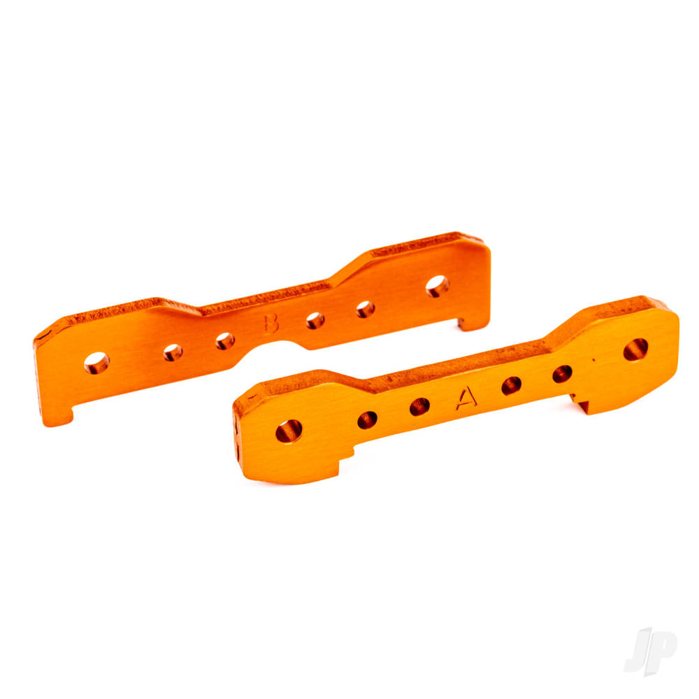 Traxxas Tie bars, front, 6061-T6 aluminium (Orange-anodised)