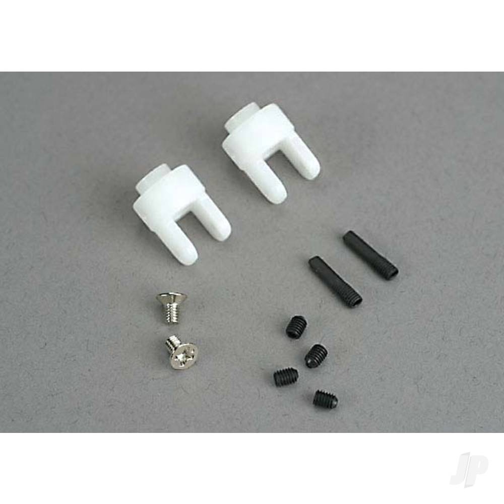 Traxxas Differential output yokes (2 pcs) / 3x5mm countersunk screws (2 pcs) / 3mm Set (set) screws (4 pcs)
