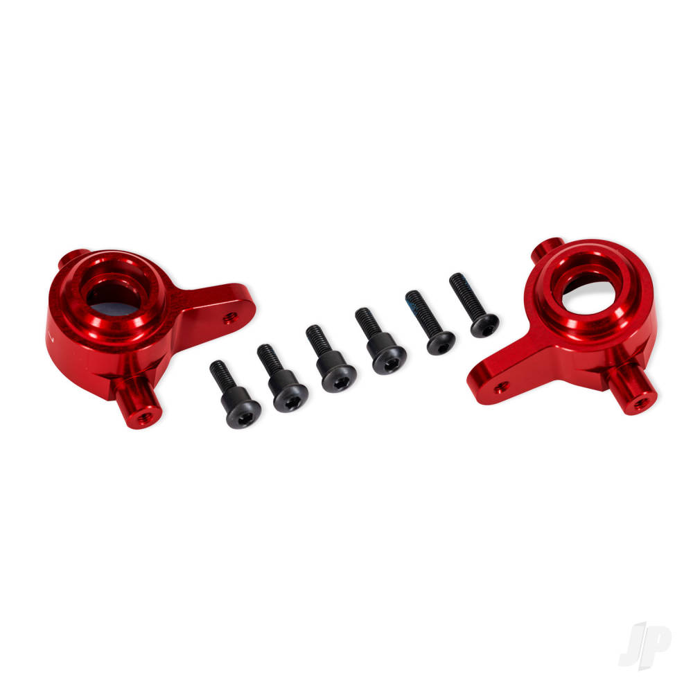 traxxas-steering-blocks-6061-t6-aluminium-red-anodised-left-right-for-use-with-9080-upgrade-kit