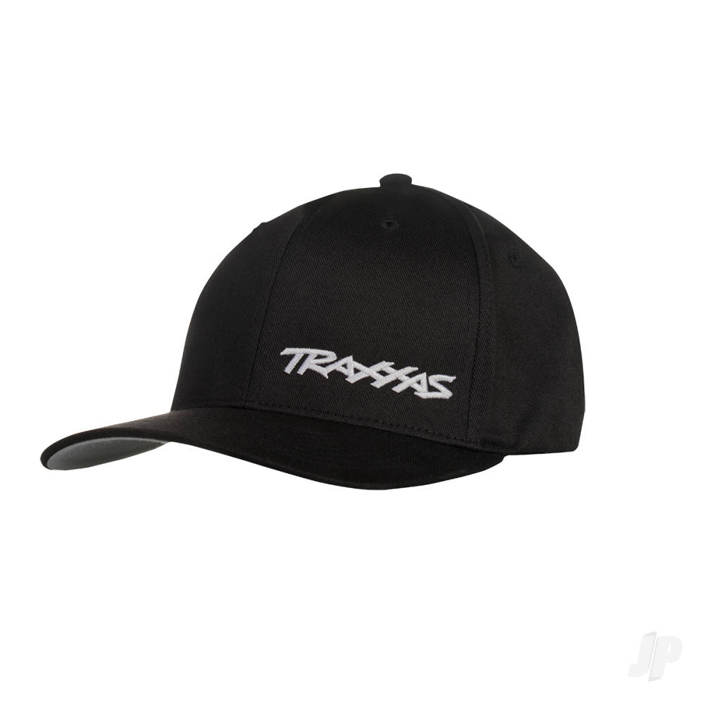 Traxxas Flex Hat Curve Bill Black / White L / XL Traxxas Logo-2