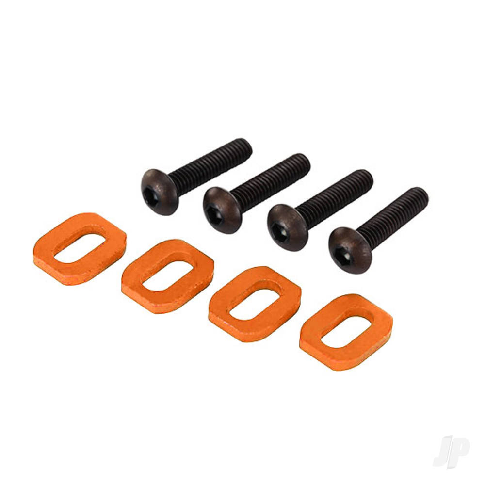 traxxas-washers-motor-mount-aluminium-orange-anodised-4-pcs-4x18mm-bcs-4-pcs