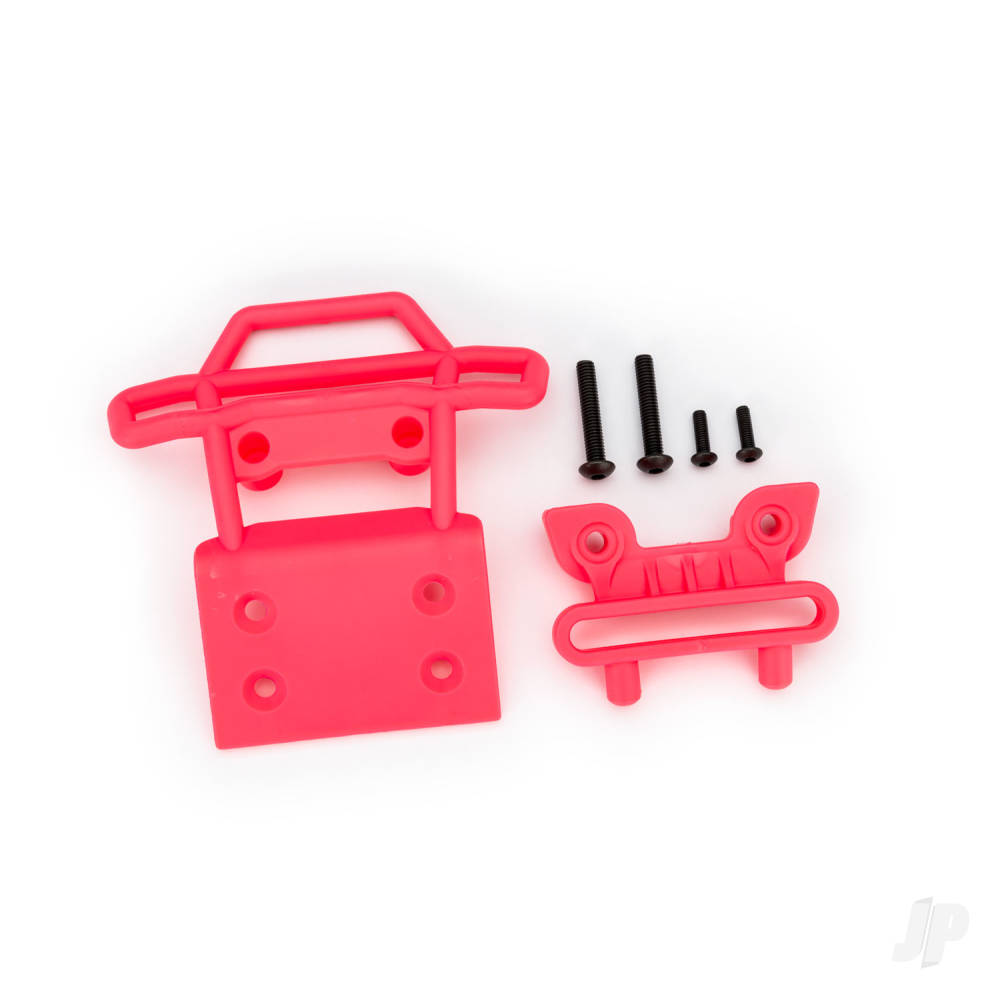traxxas-bumper-front-bumper-mount-front-4x23mm-bcs-2-pcs-3x10mm-bcs-2-pcs-pink