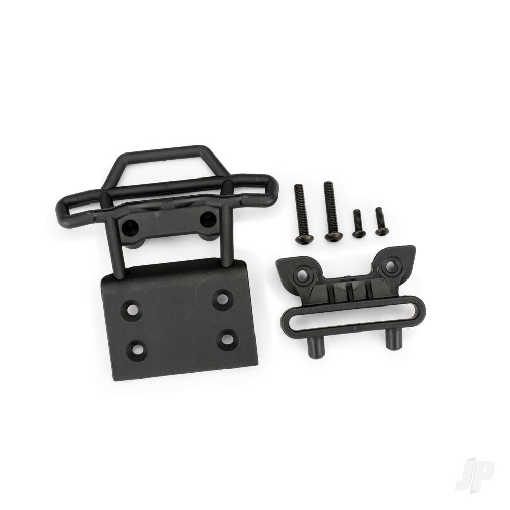 traxxas-bumper-front-bumper-mount-front-4x23mm-bcs-2-pcs-3x10mm-bcs-2-pcs-black