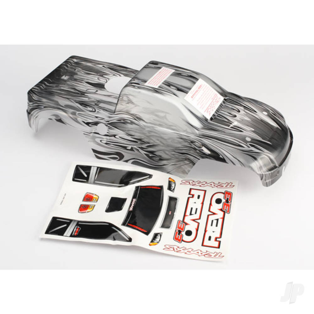 Traxxas Body, Revo 3.3, ProGraphix (replacement for painted Body. Graphics are printed, requires paint & final colour application) / decal sheet