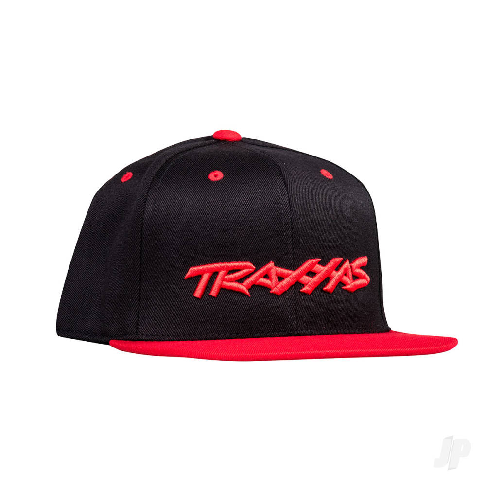 Traxxas Snap Hat Flat Bill Black / Red OSFA-2