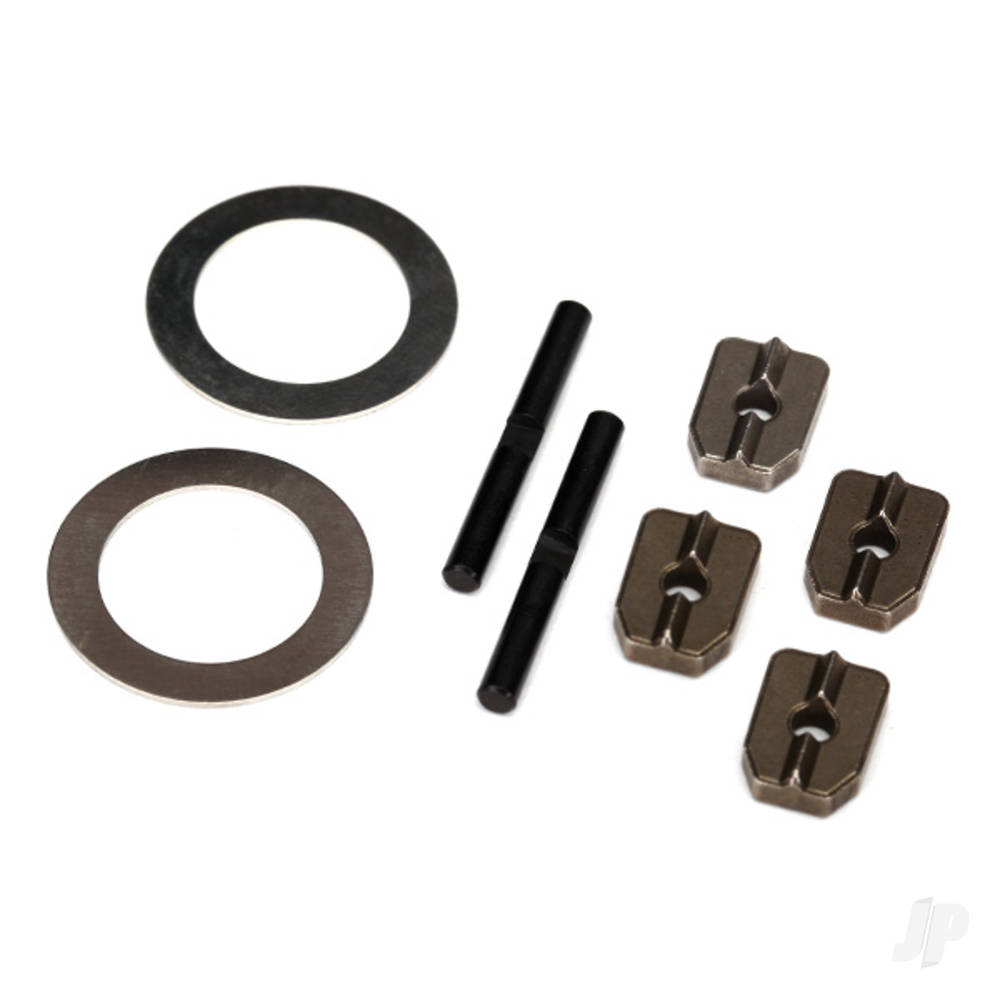 traxxas-spider-gear-shaft-2-pcs-spacers-4-pcs-16x235x5-stainless-washer-2-pcs-for-7781x-aluminium-differential-carrier