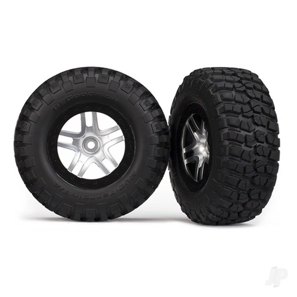 traxxas-tyres-wheels-assembled-glued-sct-split-spoke-satin-chrome-black-beadlock-style-wheels-bfgoodrich-mud-terrain-ta-km2-tyres-foam-inserts-2-4wd-fr-2wd-rear-tsm-rated