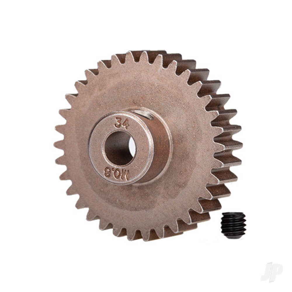 Traxxas 34-T Pinion Gear (0.8 metric pitch) Set (fits 5mm shaft)