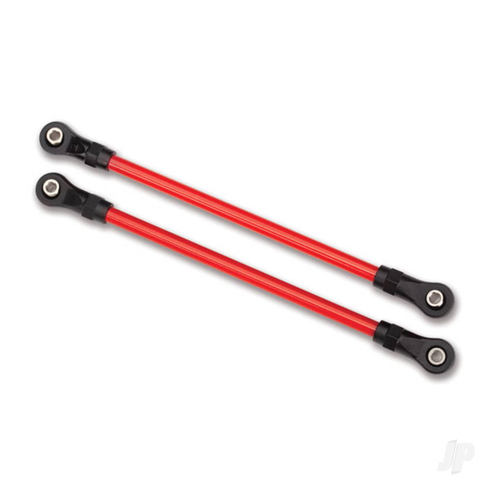 traxxas-suspension-links-rear-lower-red-2-pcs-5x115mm-powder-coated-steel-assembled-with-hollow-balls-for-use-with-8140r-trx-4-long-arm-lift-kit