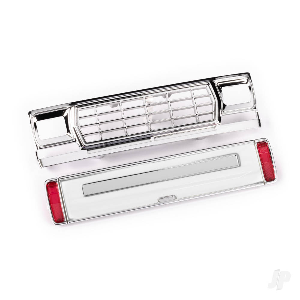 traxxas-front-grille-tailgate-panel-white-requires-painting-led-lenses-rear-left-right-unassembled-fits-9812-body