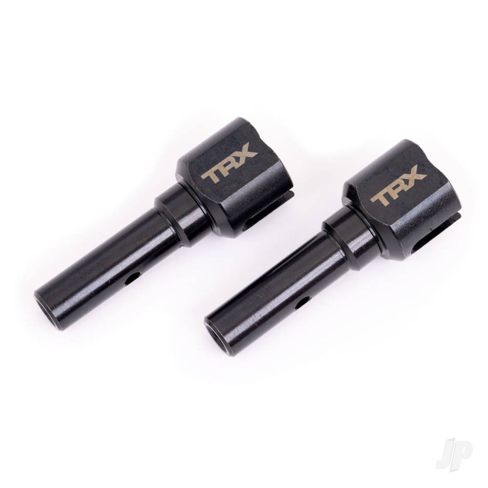 traxxas-stub-axles-hardened-steel-2-for-use-only-with-9557-driveshaft-fits-sledge