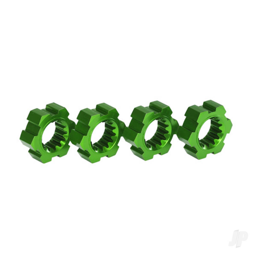 traxxas-wheel-hubs-hex-aluminium-green-anodised-4-pcs