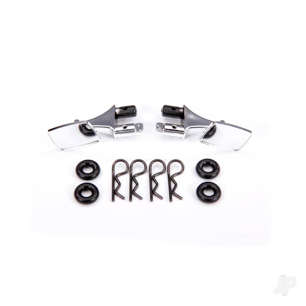 traxxas-mirrors-side-chrome-left-right-o-rings-4-body-clips-4-fits-9111-body