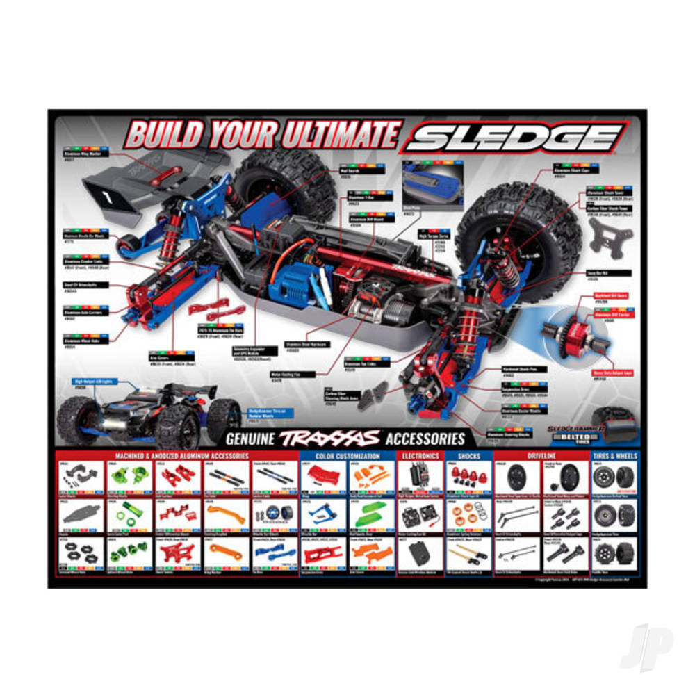 Traxxas Counter Mat: Sledge Accessories