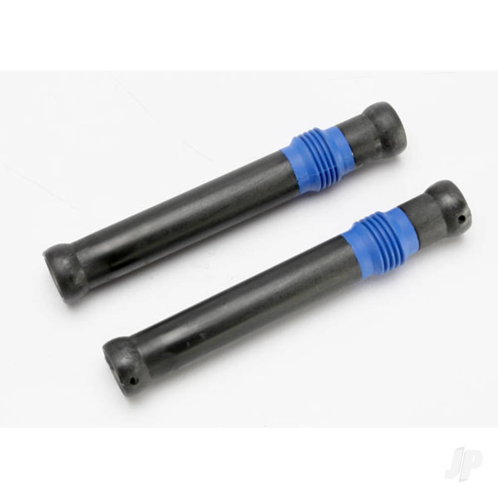 Traxxas Half shaft set, Long (plastic parts only) (internal splined half shaft / external splined half shaft / rubber boot) (assembled with Glued boot) (2 assemblies)