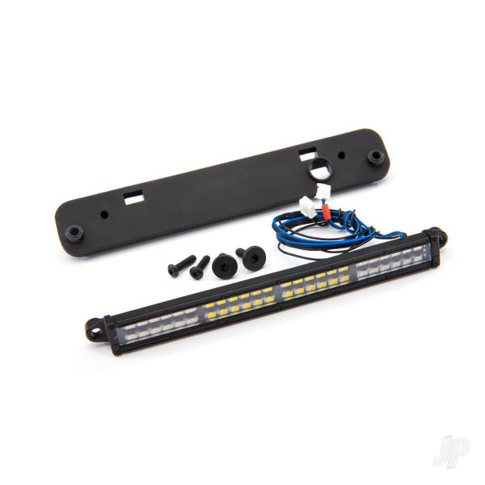 traxxas-led-light-bar-rear-red-with-white-reverse-light-high-voltage-24-red-leds-24-white-leds-100mm-wide-light-bar-mount-fits-maxx-maxx-slash-x-maxx-or-xrt