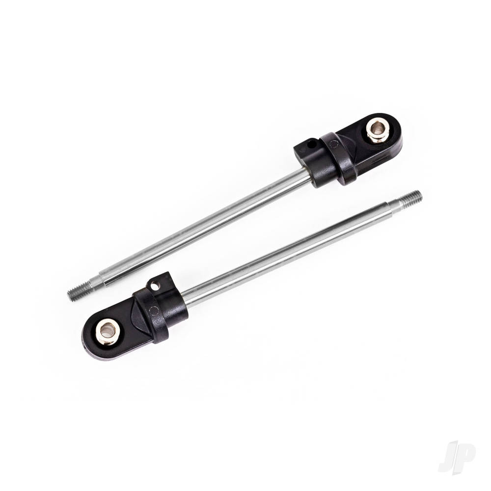traxxas-shock-shaft-92mm-gtx-steel-chrome-finish-2-assembled-with-rod-ends-hollow-balls