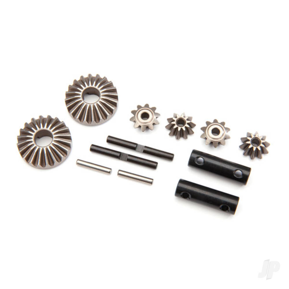 Traxxas Gear Set, Differential (output gears (2 pcs) / spider gears (4 pcs) / spider gear shaft (2 pcs) / output shaft (2 pcs) / 2.5X13.8 pin (2 pcs))