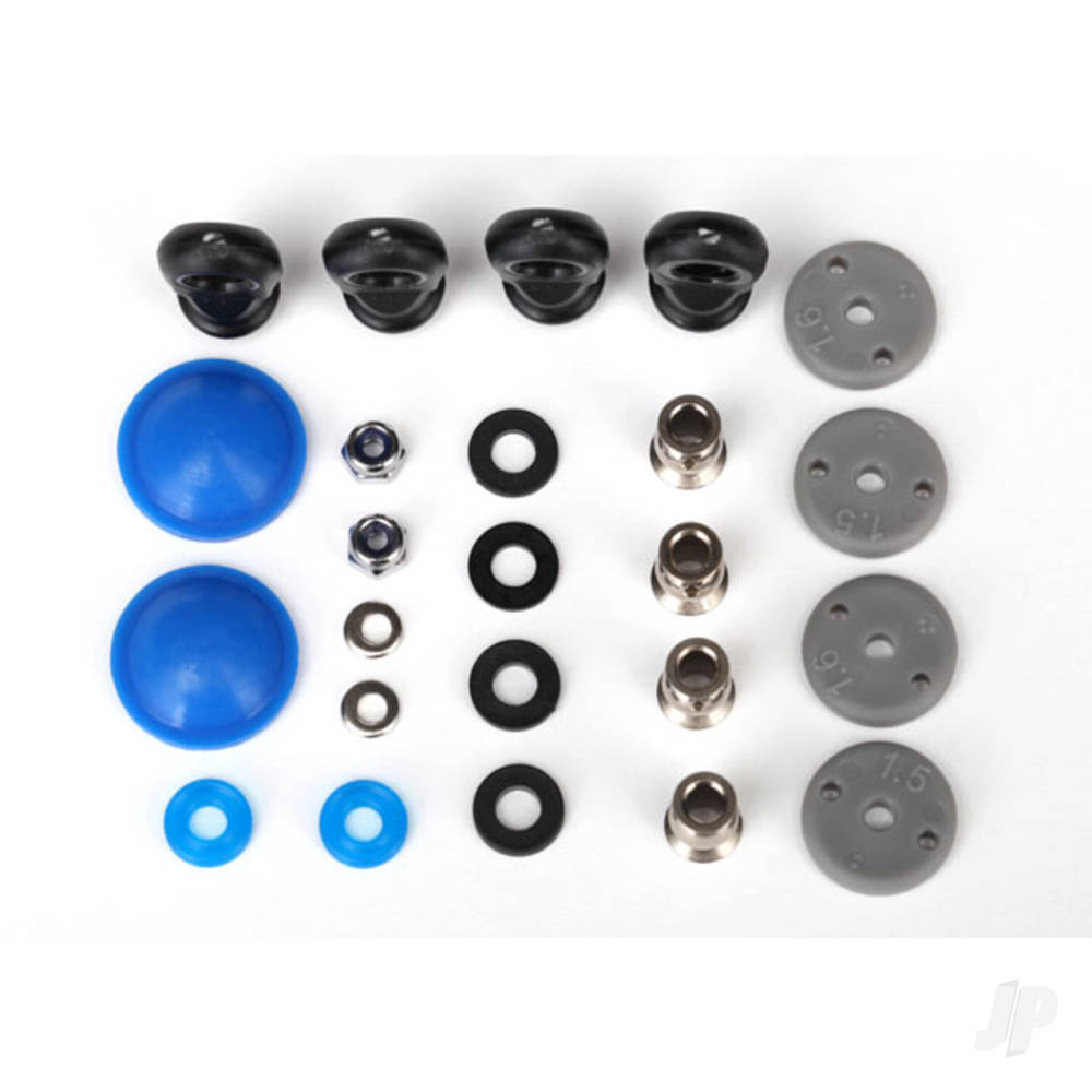 traxxas-rebuild-kit-gtr-long-xx-long-shocks-x-rings-bladders-pistons-piston-nuts-shock-rod-ends-hollow-balls-renews-2-shocks
