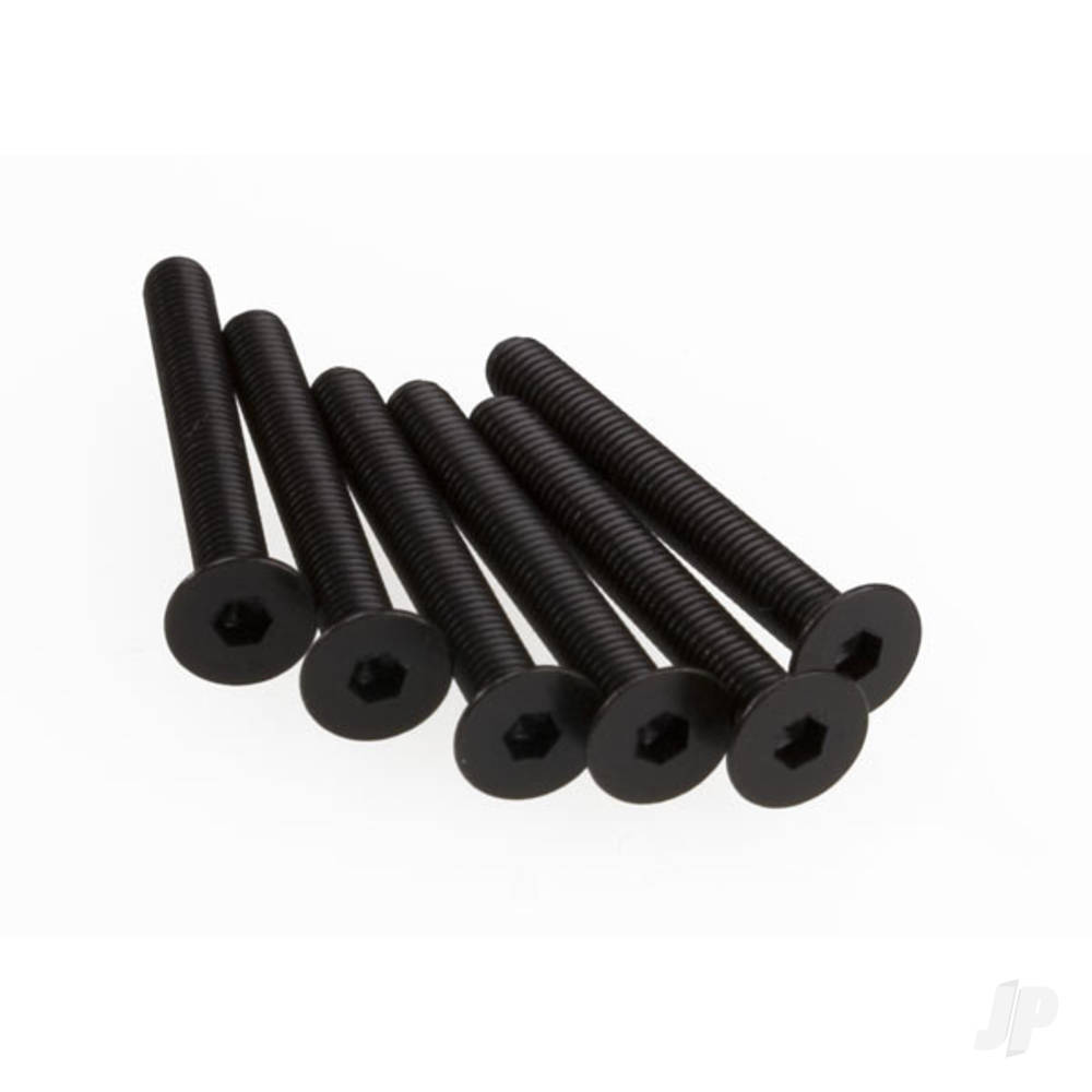 Traxxas Screws, 3x25mm countersunk machine (hex drive) (6 pcs)